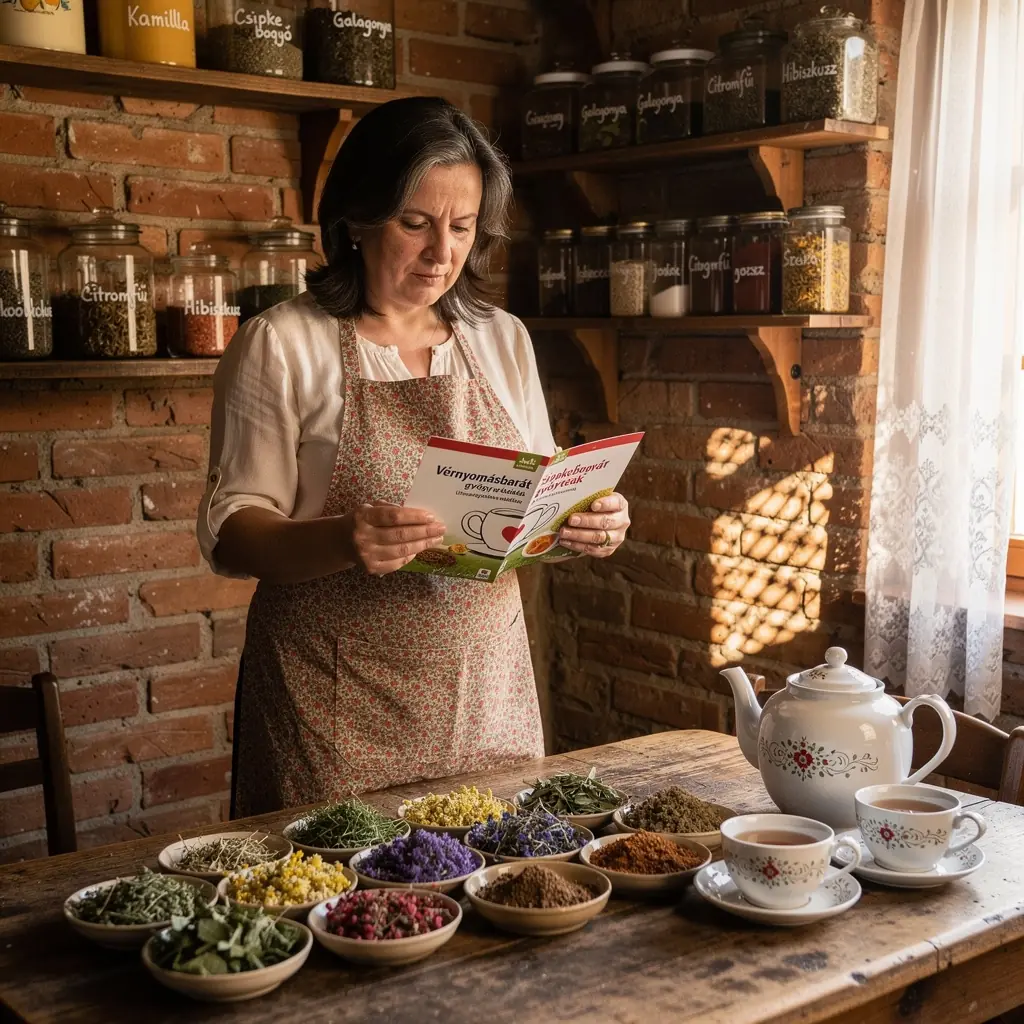 Különböző teafajták bemutatása, amelyek segíthetnek a vérnyomás szabályozásában.